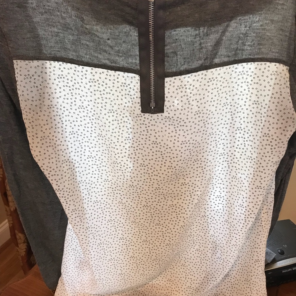 Blouse, combination material - Picture 4 of 4